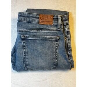 Lucky Brand Womens Jeans Blue Whiskered 10/30 (28"L) Candiani Med Wash